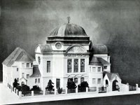 Modell der Synagoge von den Architekten Theodor Schreier und Viktor Postelberg 1912 © Injoest 