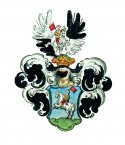 Wappen des Lazerus Aron von Lichtenstadt, ÖStA, HHStA, RHR Schutzbriefe, Kart. 7-8/L, fol. 23r