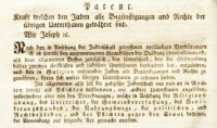 Galizisches Toleranzpatent, 7. 5. 1789 